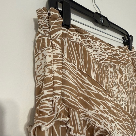 Anna Sui x Anthropologie Long Brown Maxi Skirt Boho Size 10 - Picture 8 of 12